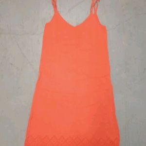 Escada Summer Knit Dress Orange size 40